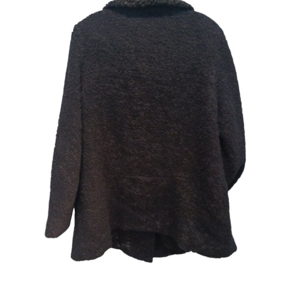 Faux Curly Lamb Jacket size XL - Lined - Vintage 4623 - Picture 4 of 9